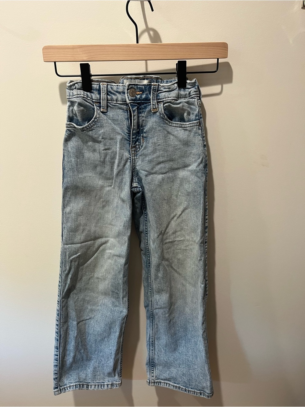 abercrombie kids light blue relaxed straight jeans